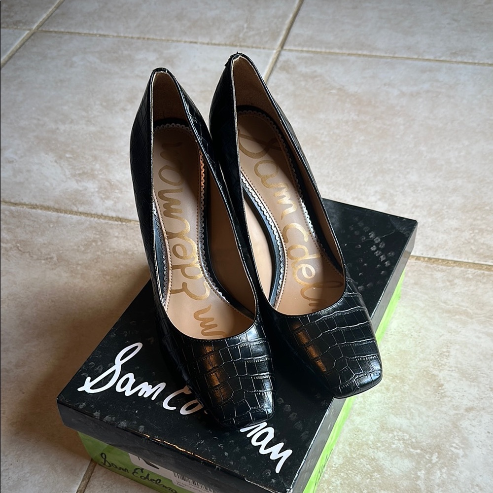 Sam Edelman Black Heels Elegant Design